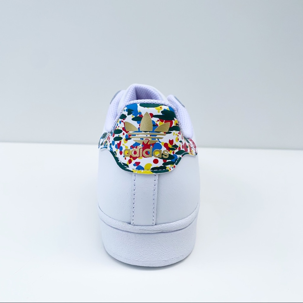 adidas SUPERSTAR SHOES Marble/Splash White/Gold - Picture 11 of 16